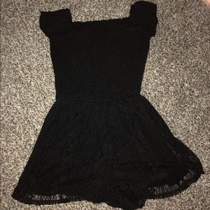 Black lace romper